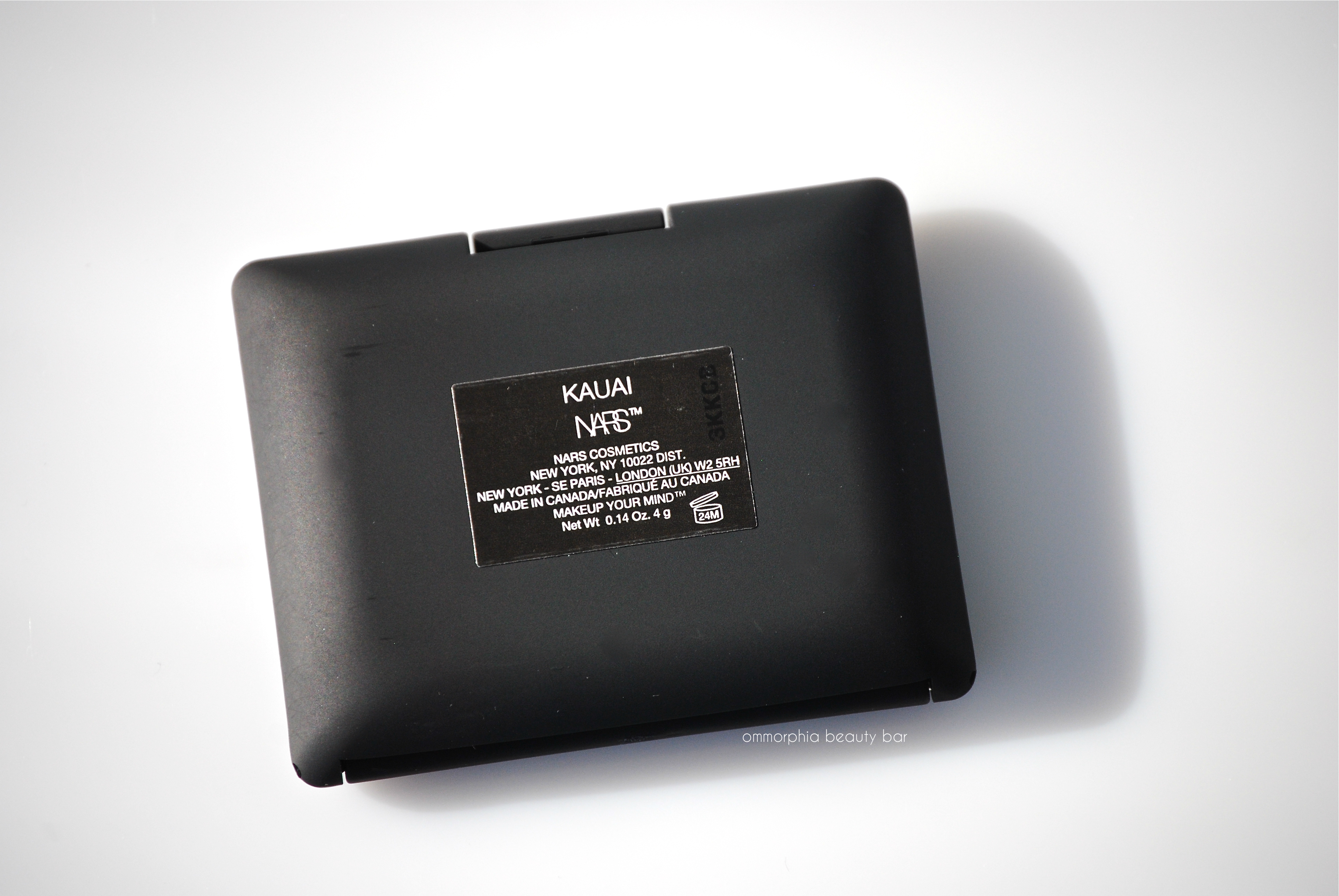 NARS Kauai label