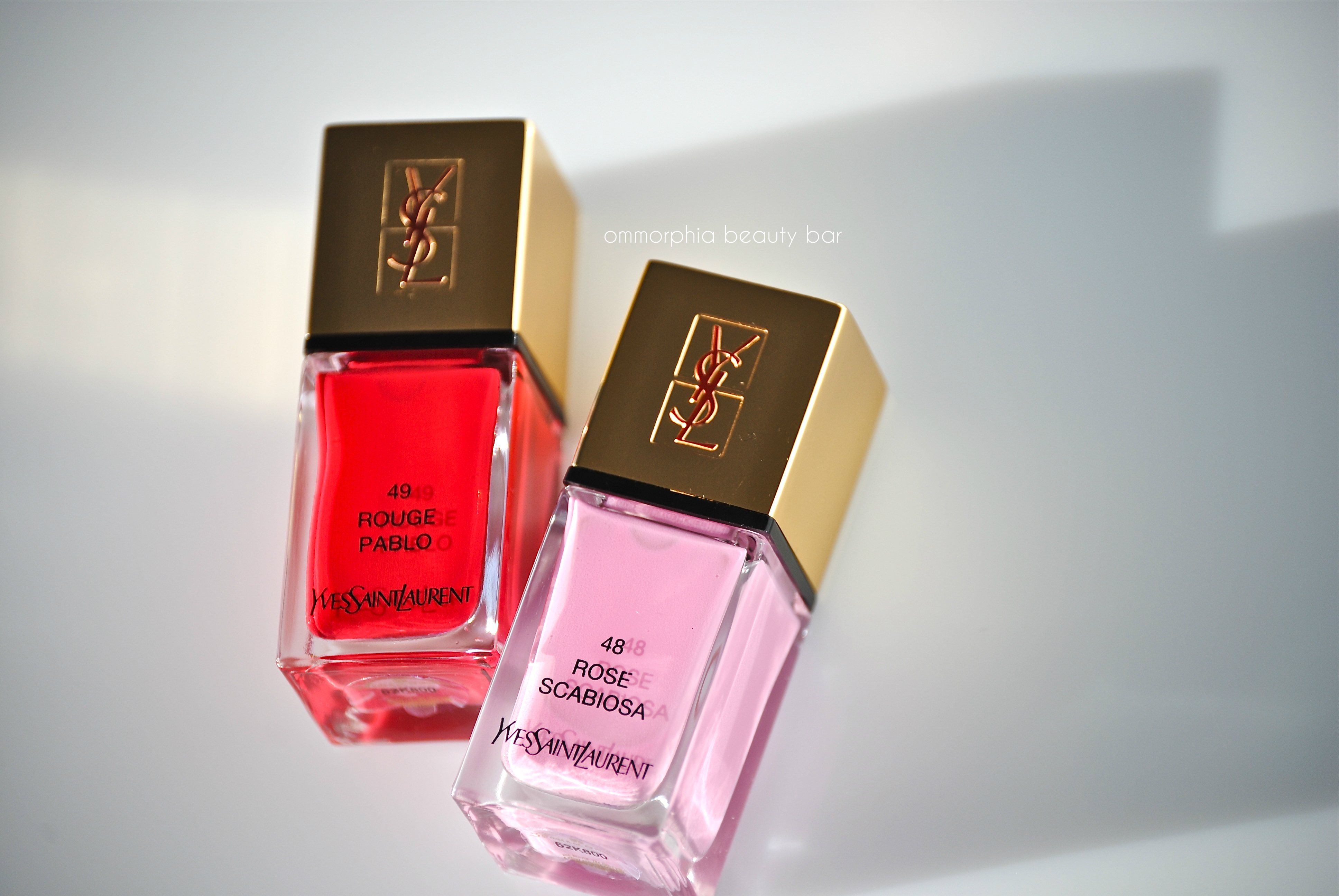 YSL Rose Scabiosa & Rouge Pablo closer