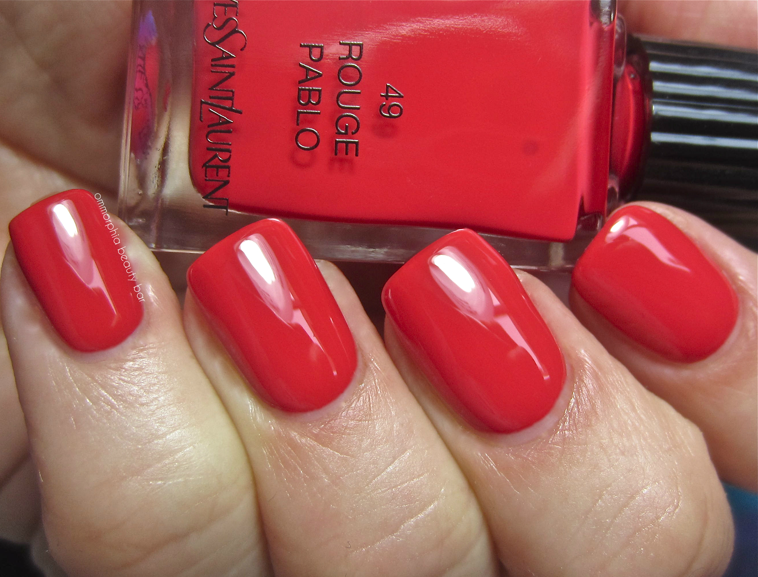 YSL Rouge Pablo swatch 2