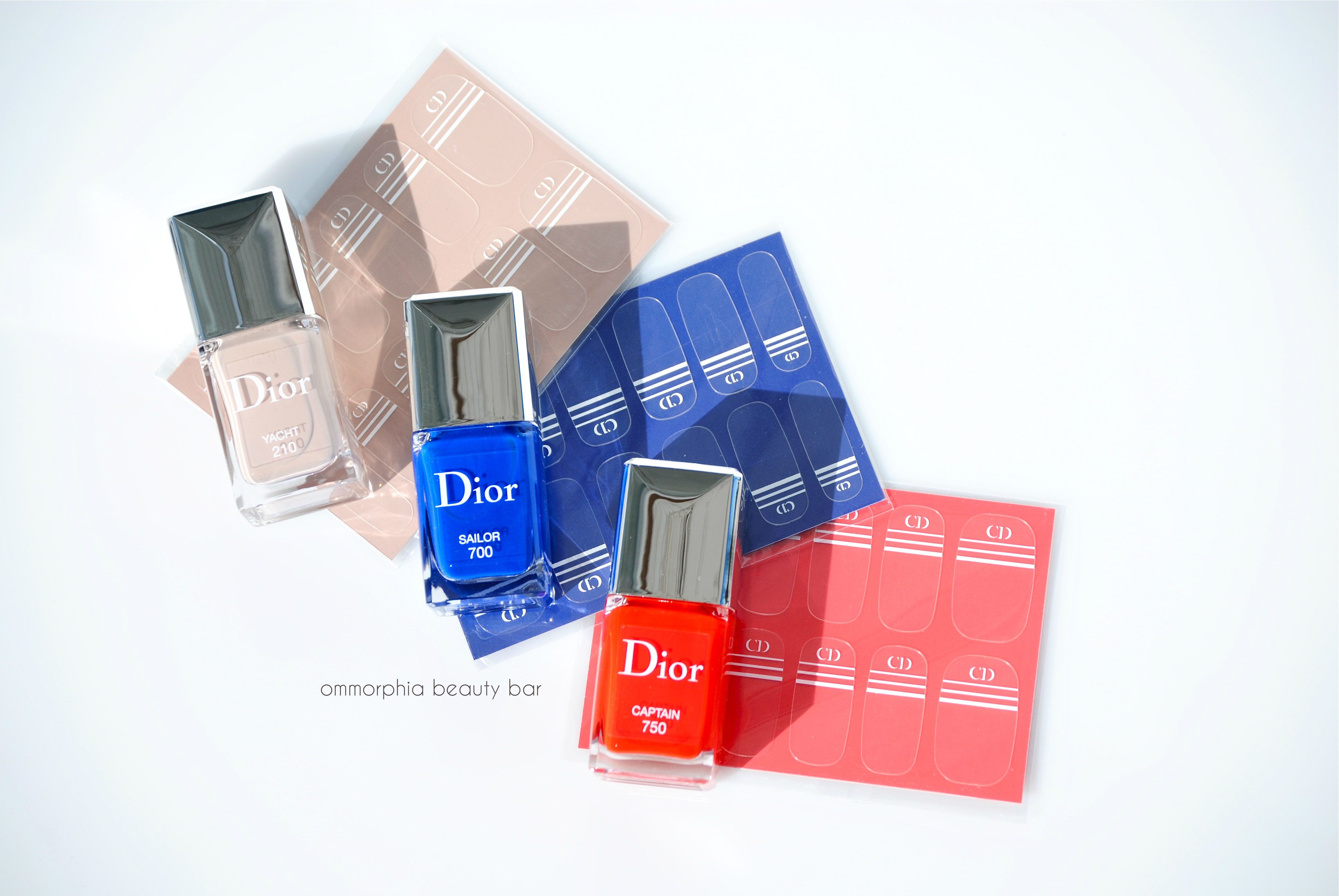 Dior Transat polish with stickers