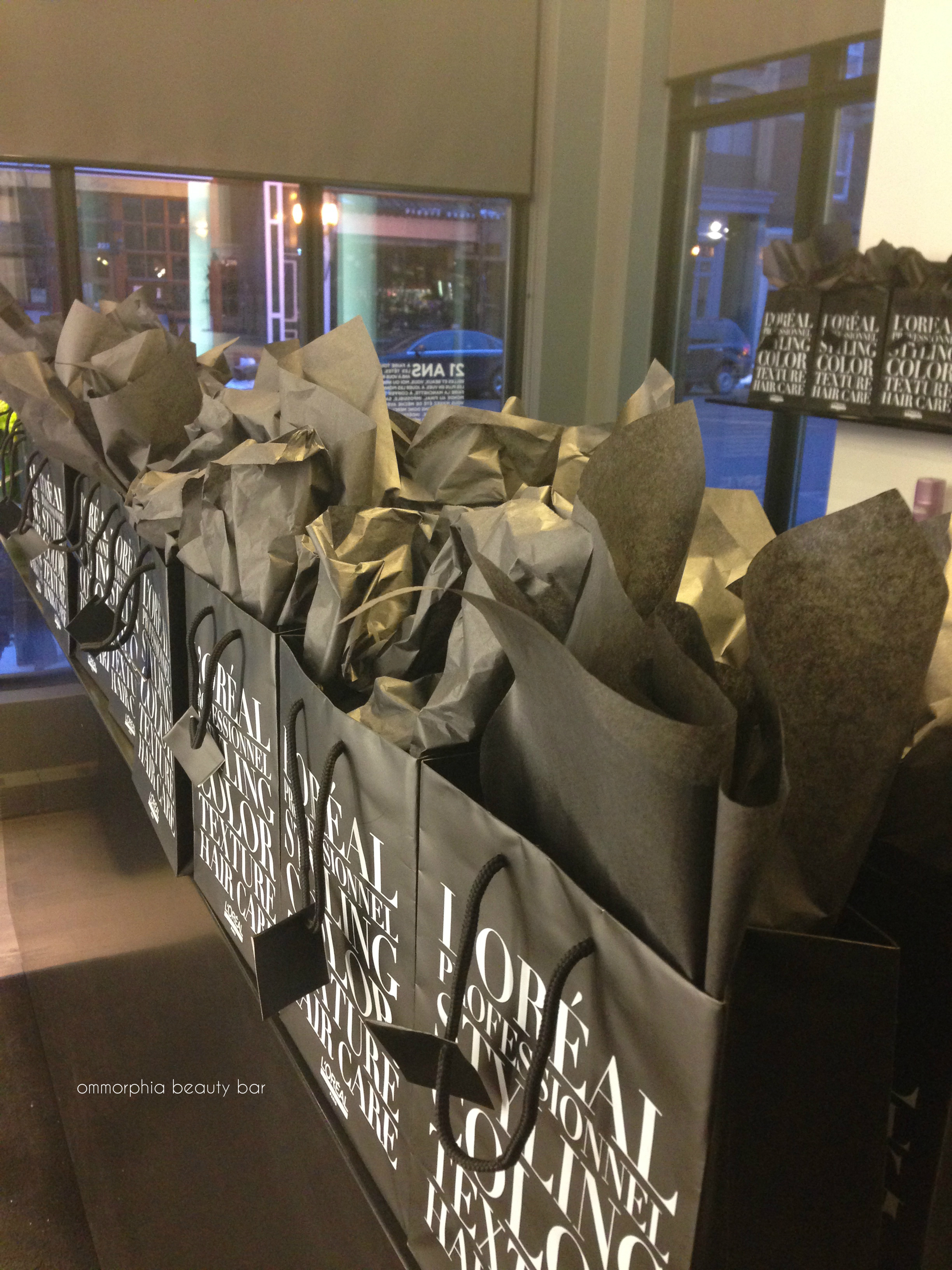 Hair Chalk event gift bags
