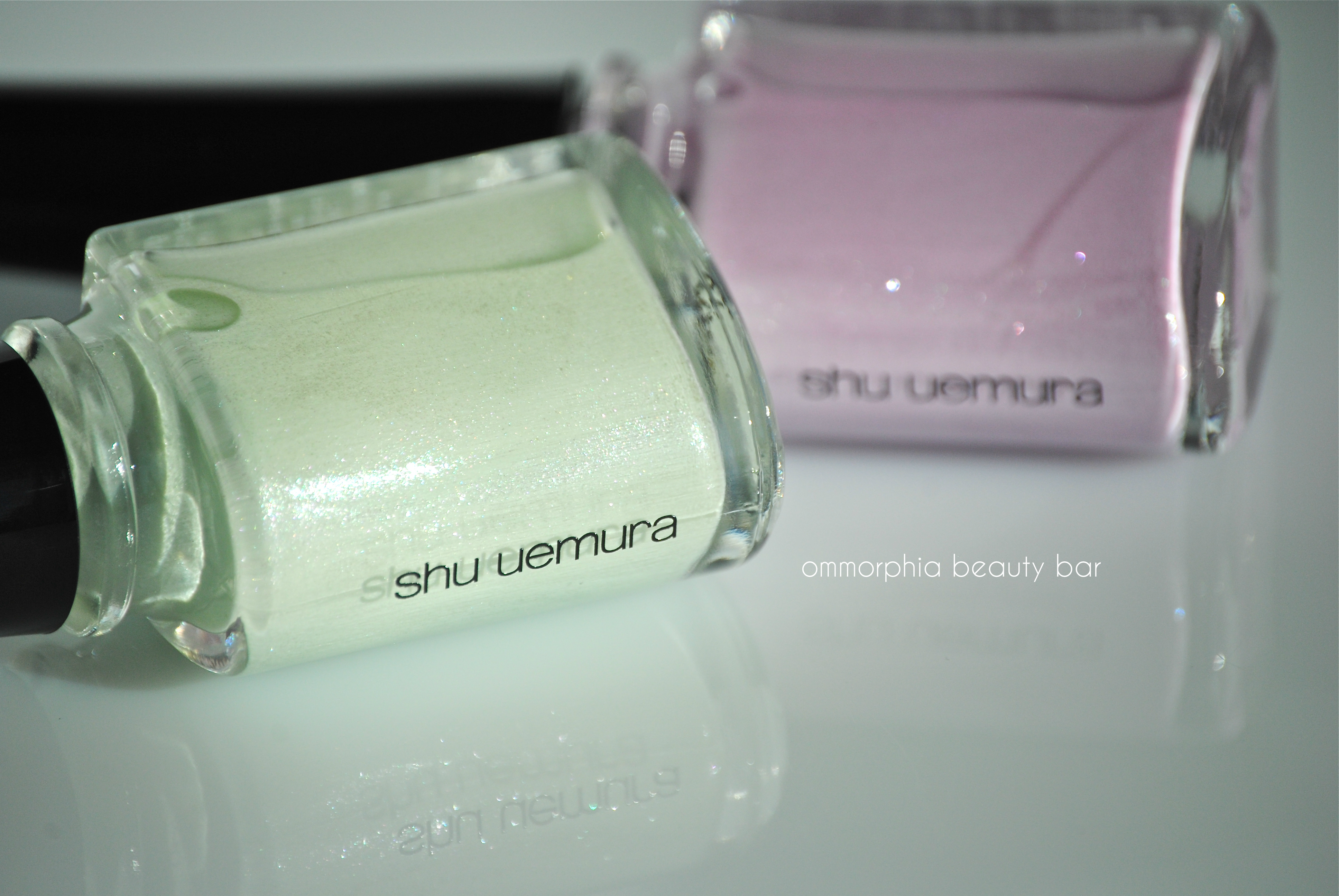 shu uemura green & lavender pearl closer
