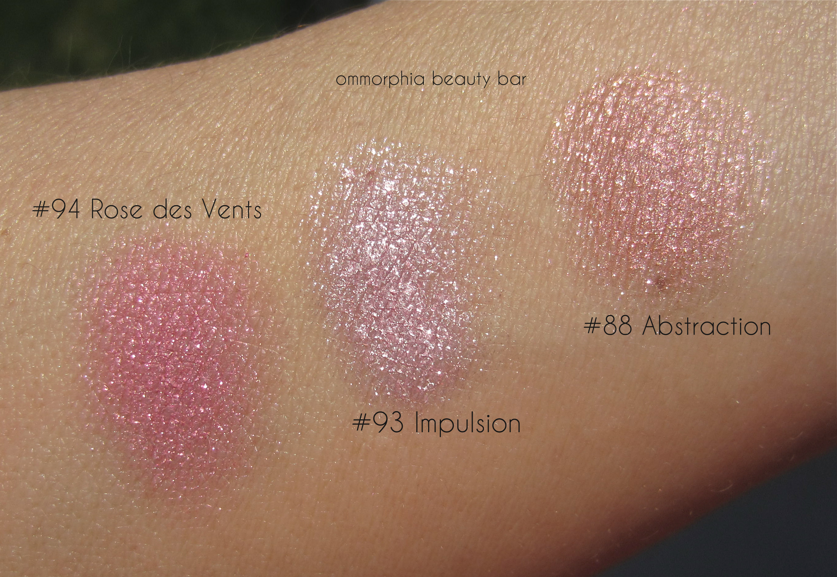 CHANEL Rose des Vents & Comparison swatches