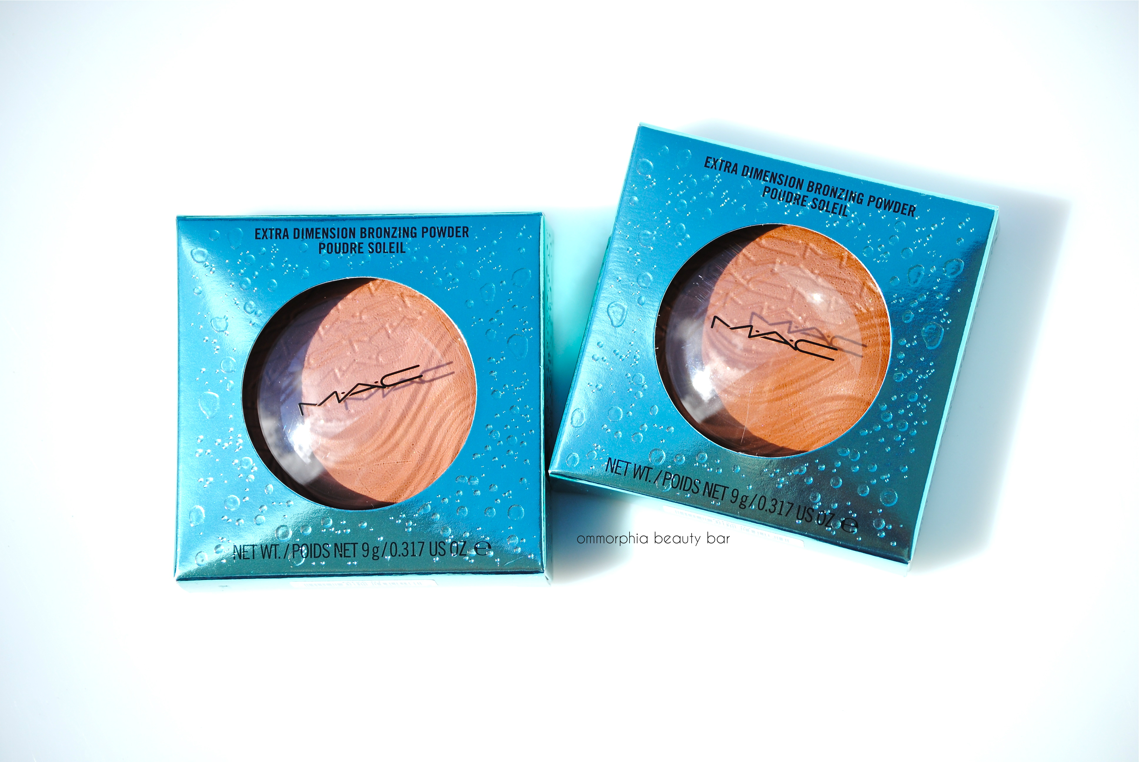 MAC Extra Dimension Bronzing Powders boxed