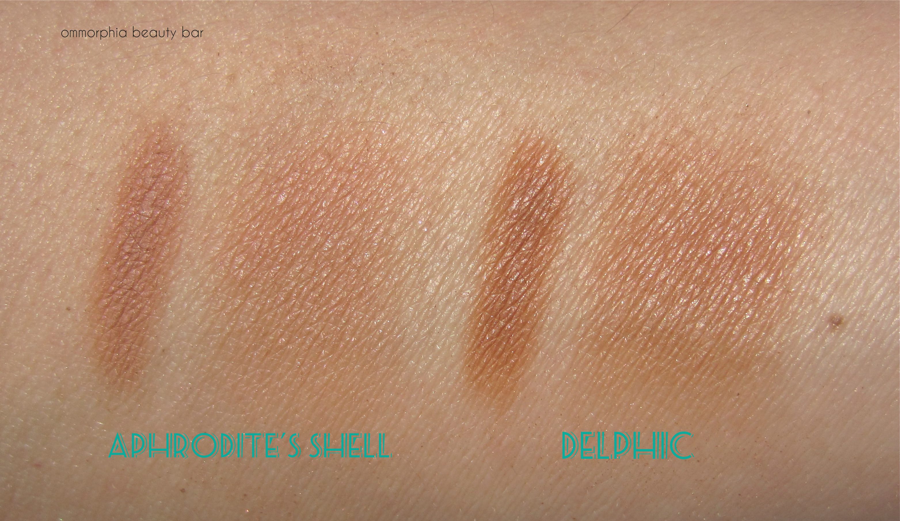 MAC Extra Dimension Bronzing Powders swatches
