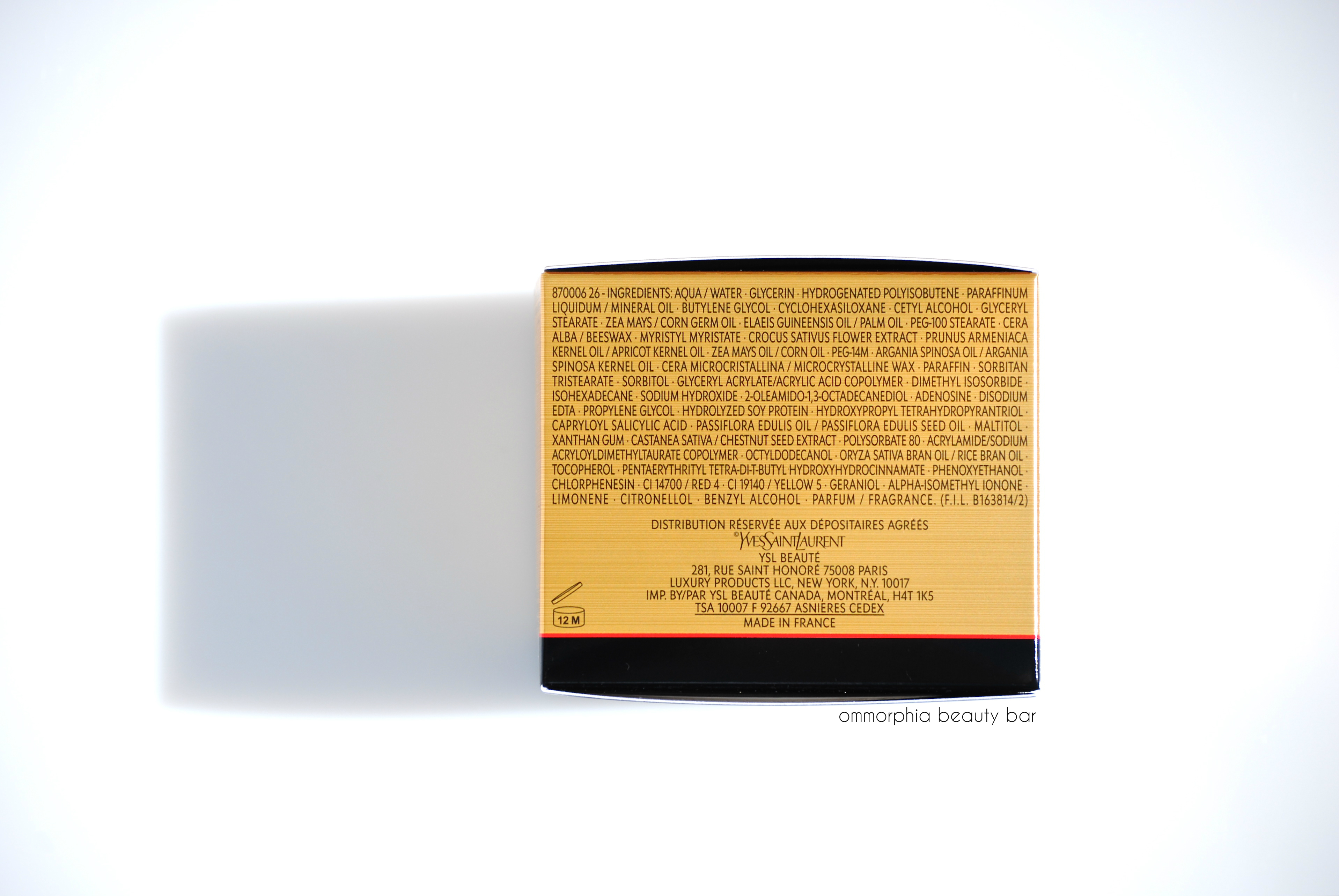 YSL Or Rouge ingredients