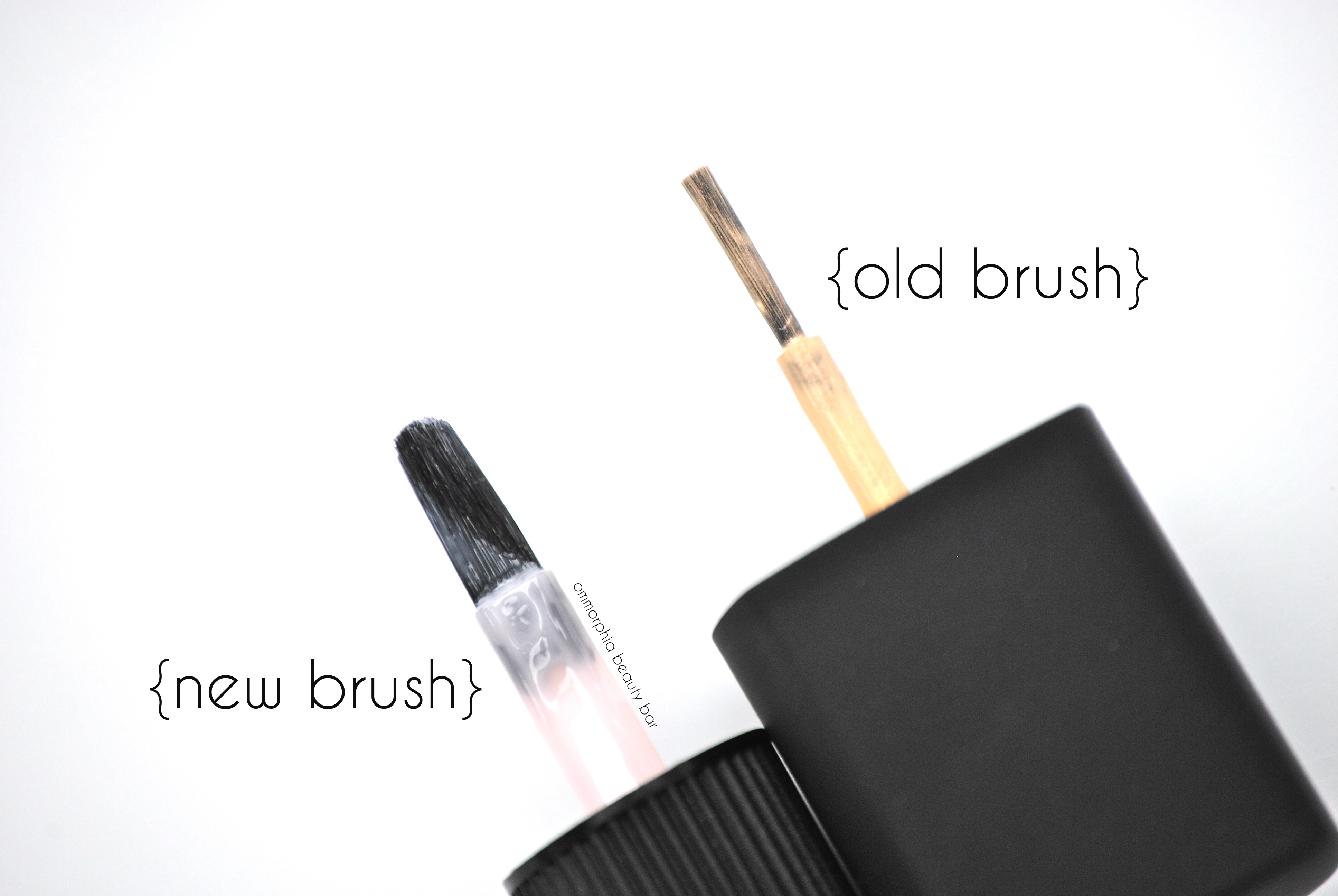NARS nail polish old vs new brush