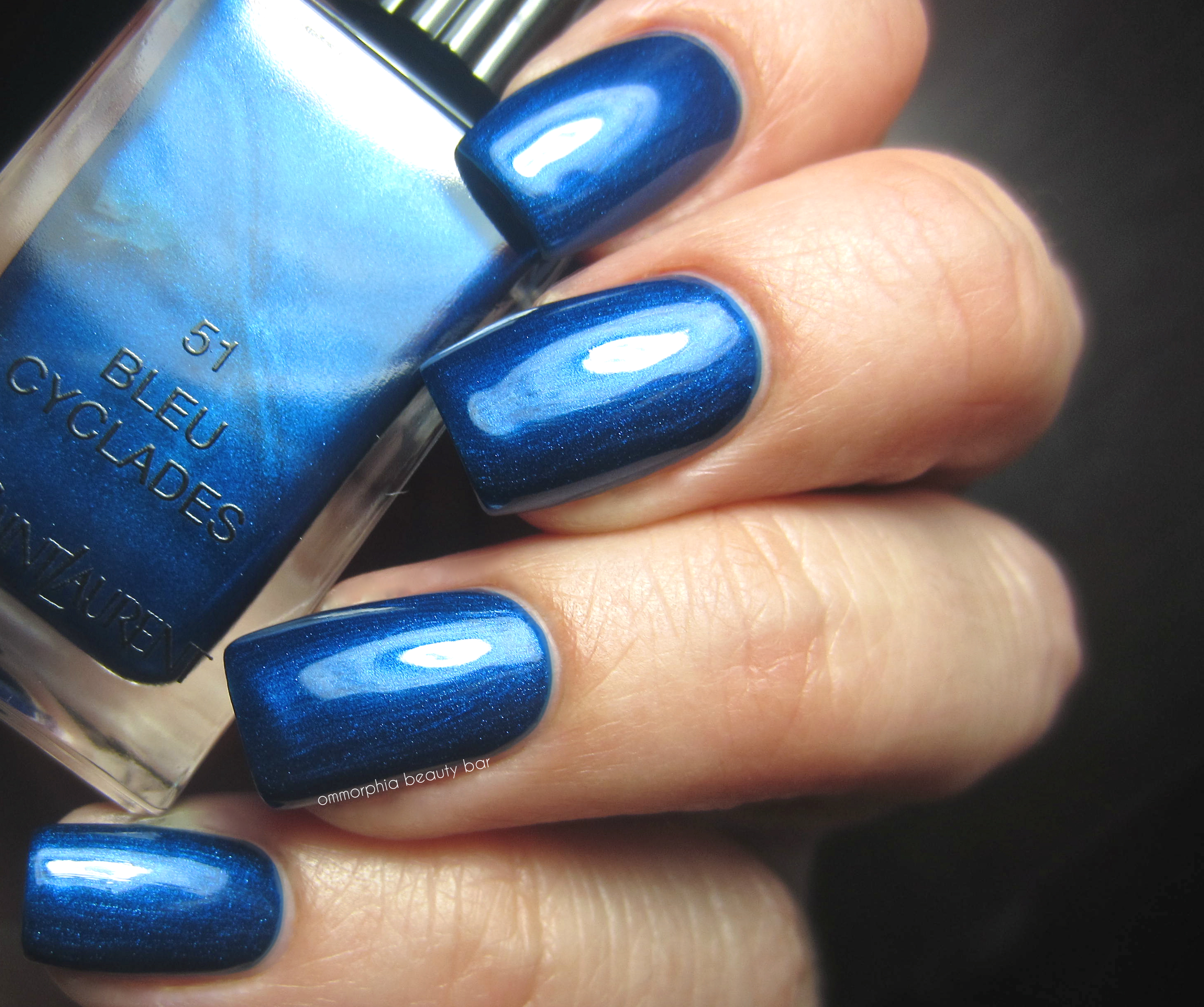 YSL Bleu Cyclades swatch