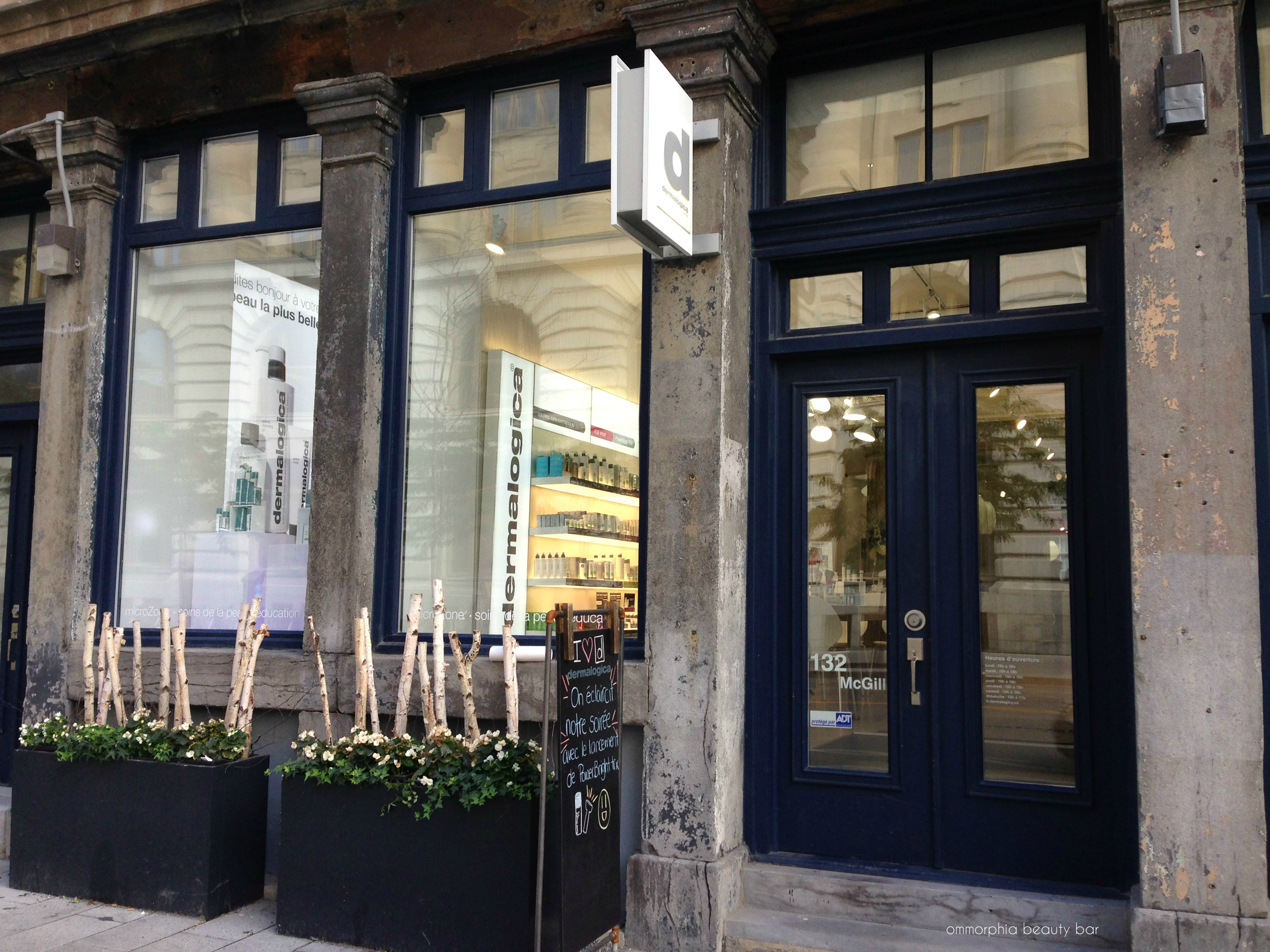 Dermalogica storefront Montréal