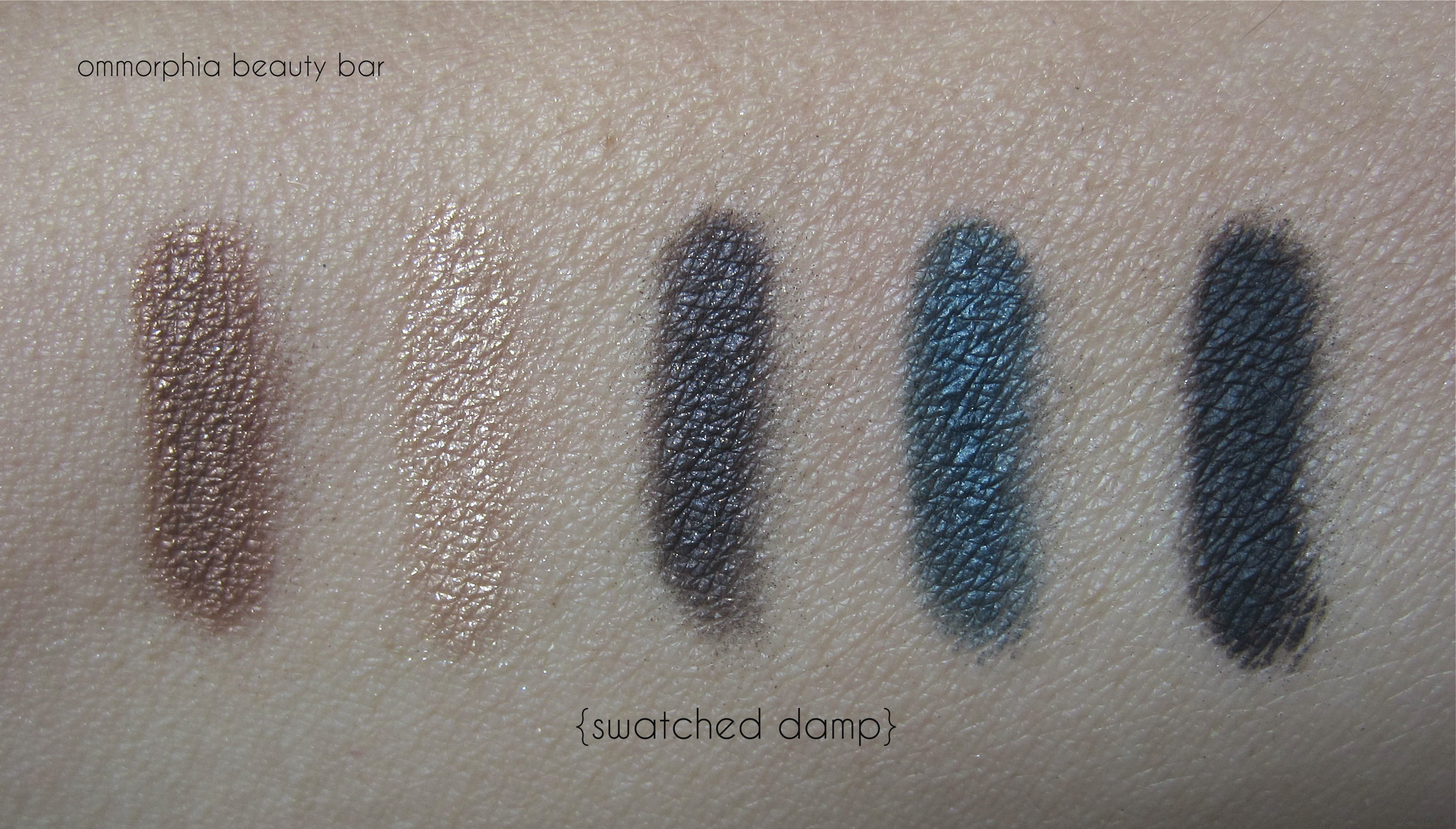 YSL Palette Fétiche swatched damp 2