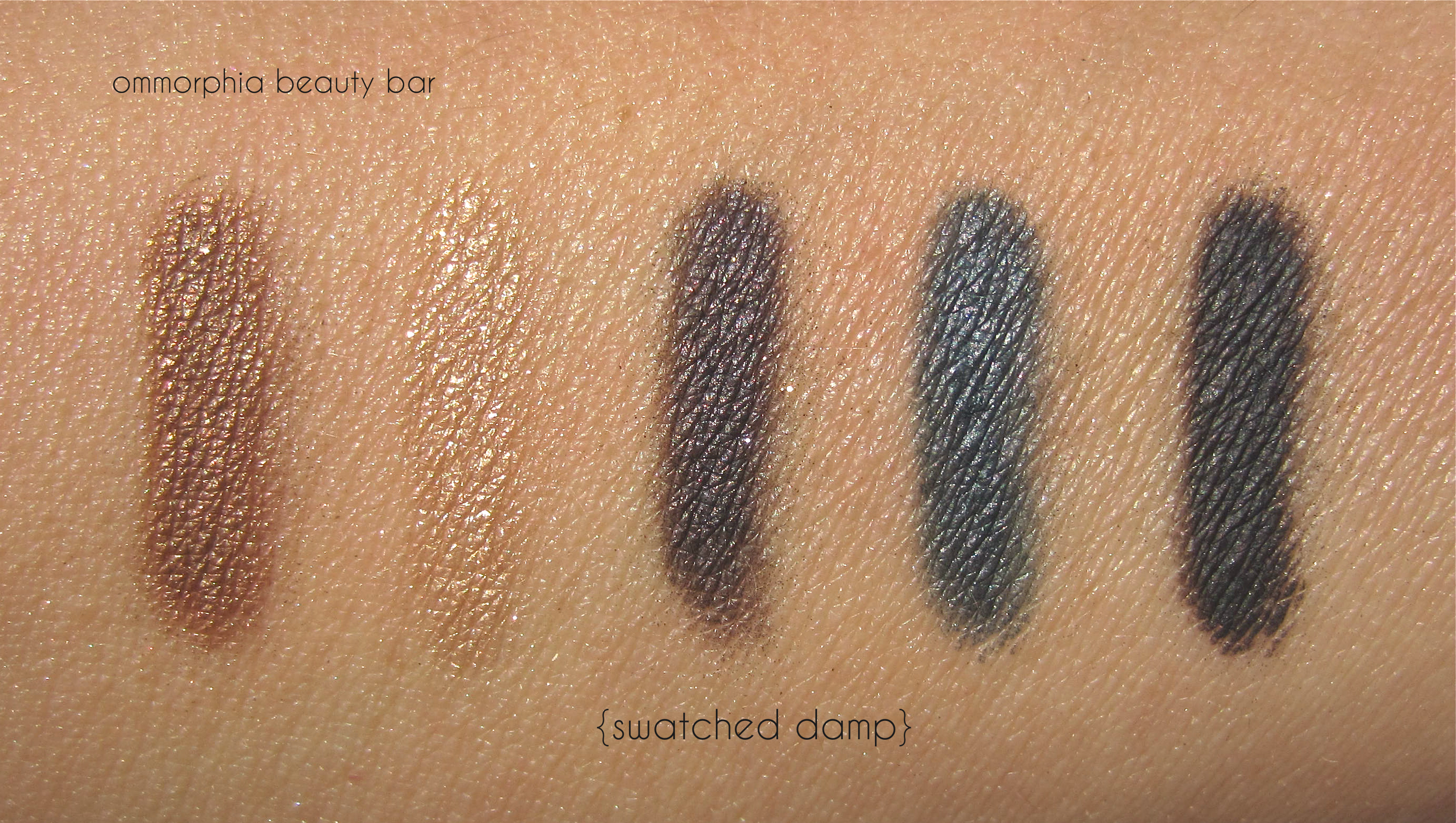 YSL Palette Fétiche swatched damp