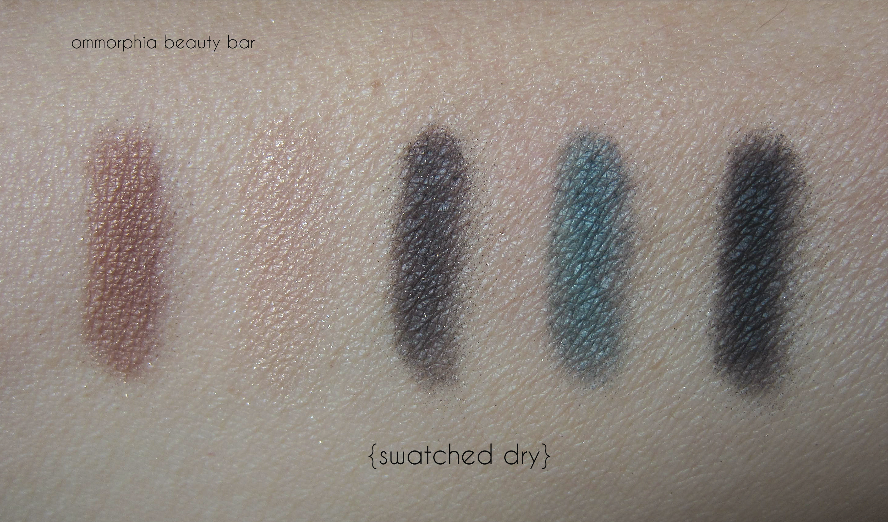 YSL Palette Fétiche swatched dry 2