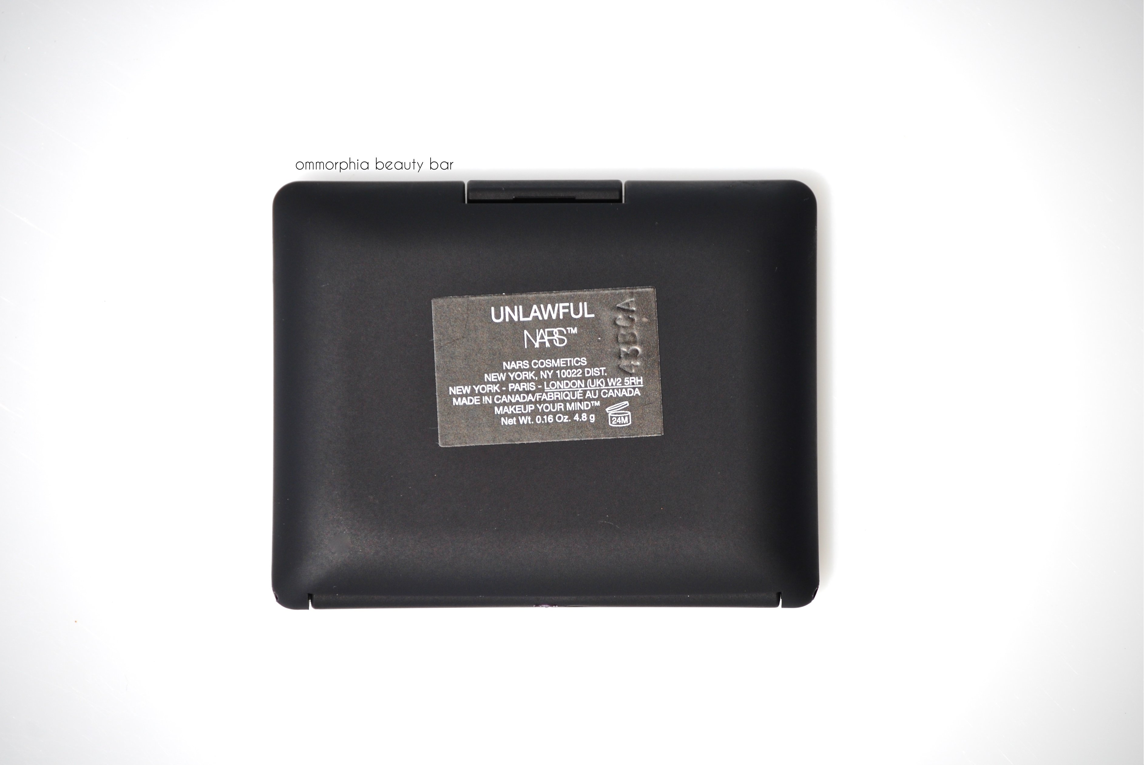 NARS Unlawful Blush label