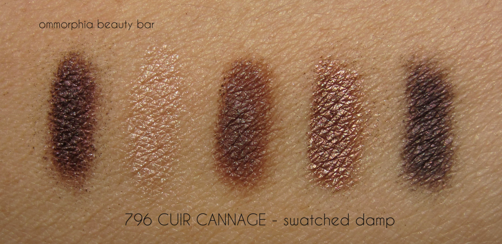 Dior Cuir Cannage swatched damp