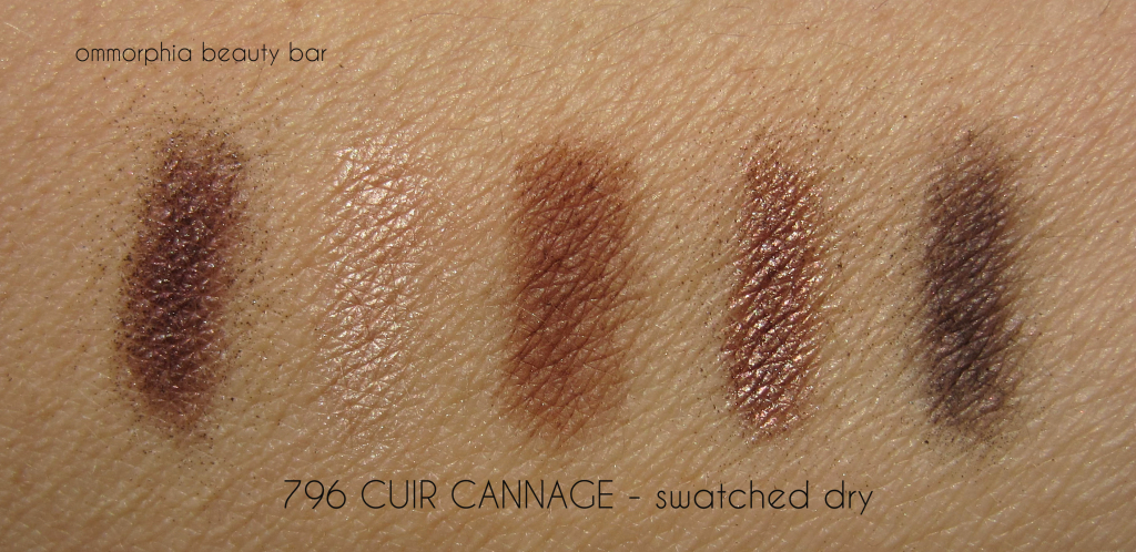 Dior Cuir Cannage swatched dry