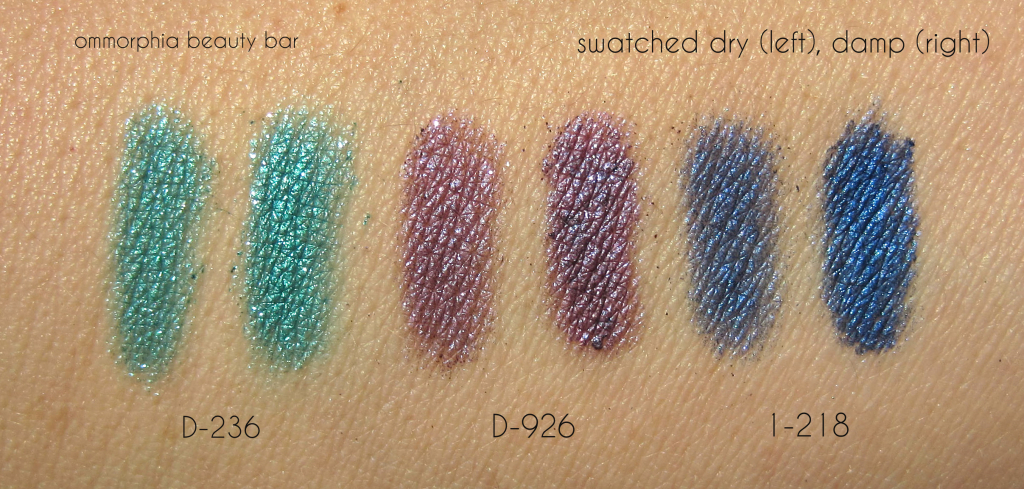 MUFE Studio Case Bold trio swatches