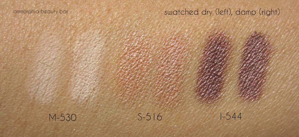 MUFE Studio Case Natural trio swatches