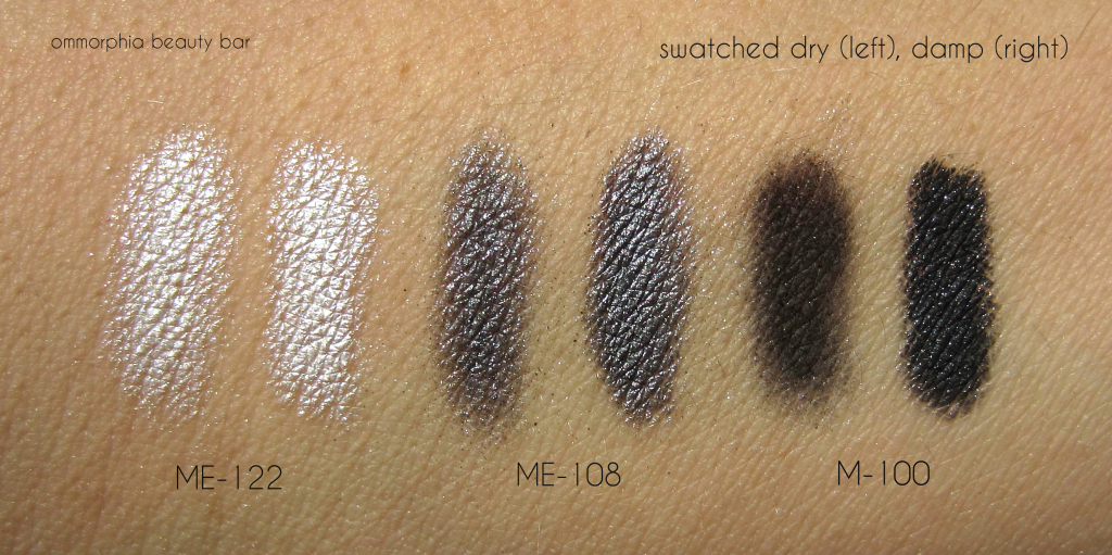 MUFE Studio Case Smoky trio swatches