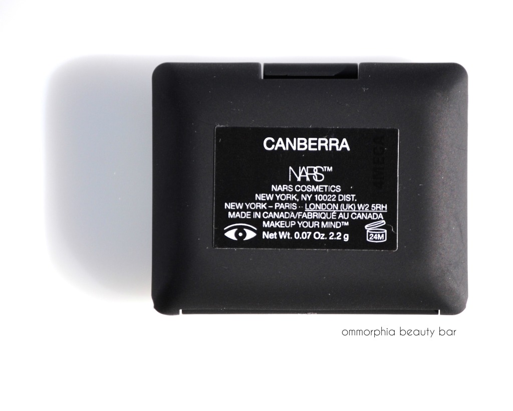 NARS Canberra label