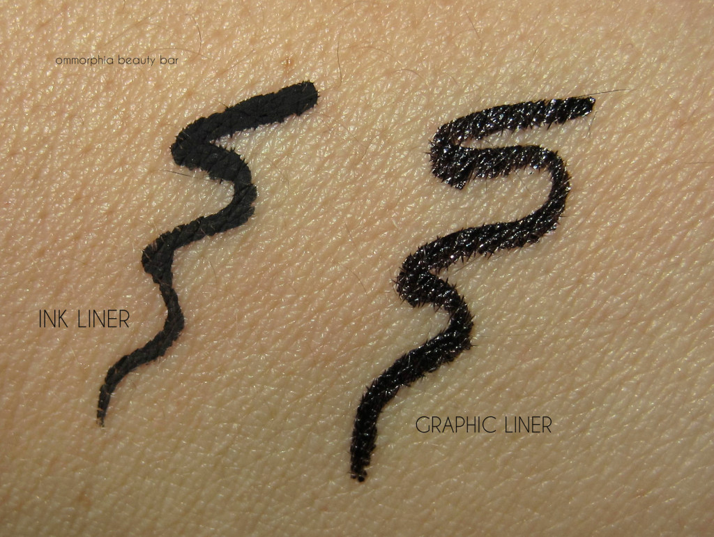 MUFE Ink & Grpahic Liner swatches