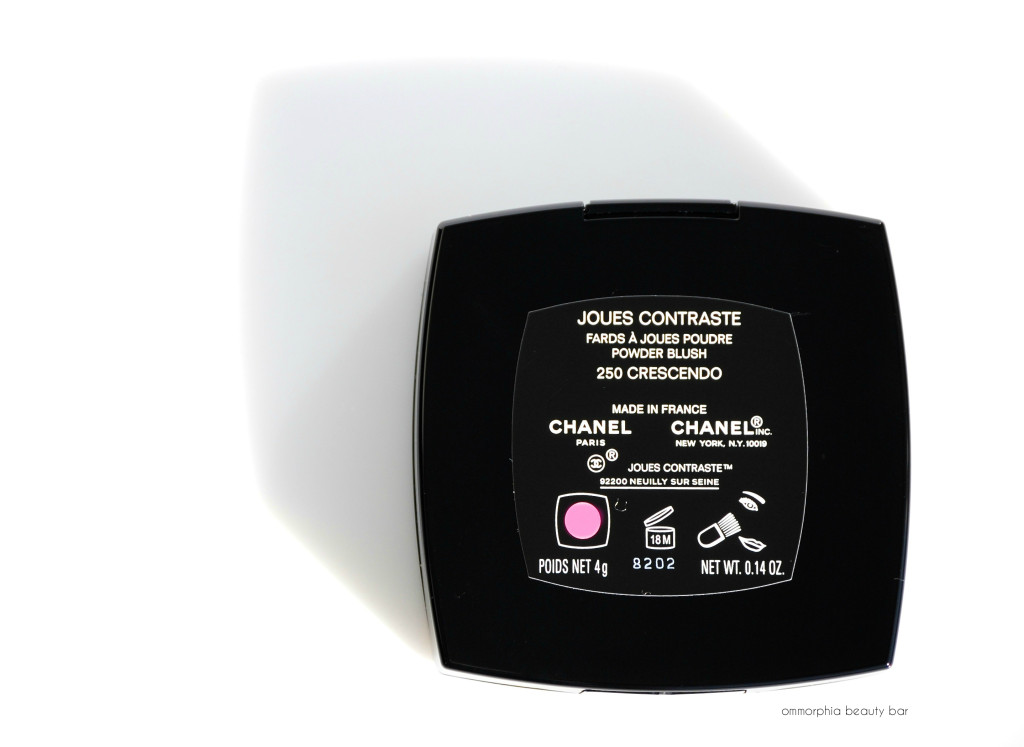 CHANEL Crescendo Blush label