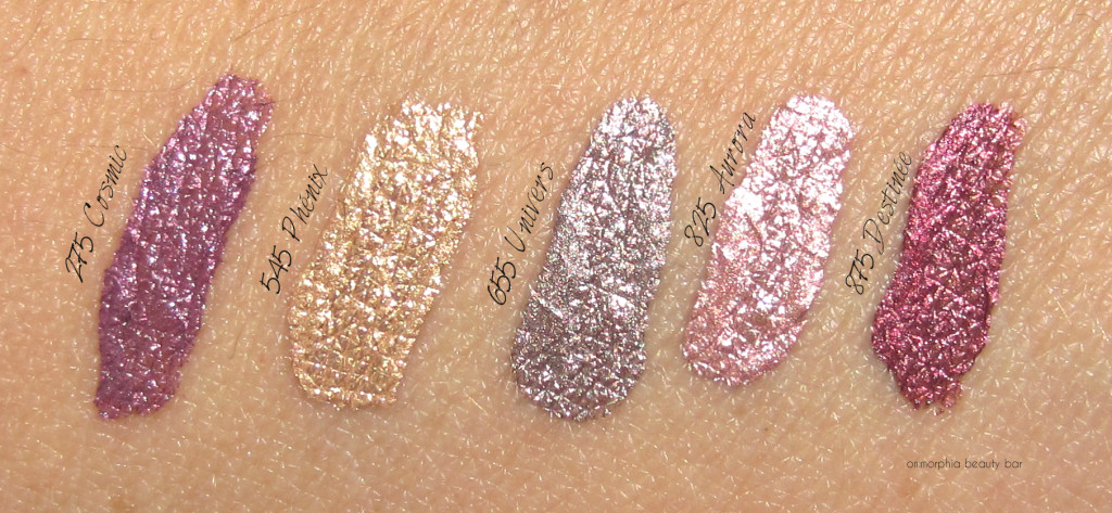 Dior Fluid Shadow swatches