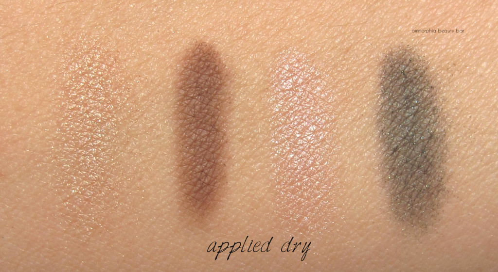 EA Golden Opulence quad swatches dry