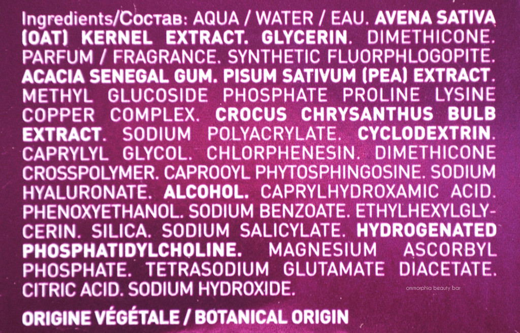 Lierac Liftissime Serum ingredients