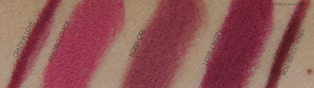 CT Matte Revolution Lipsticks & Lip Cheats swatches 2