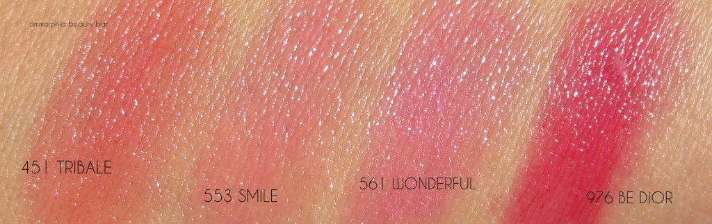 Dior Addict Lipstick swatches 1
