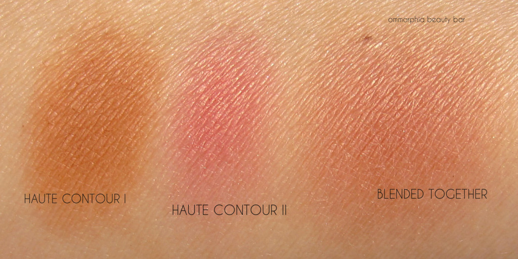MAC x Zac Posen Haute Contour swatches