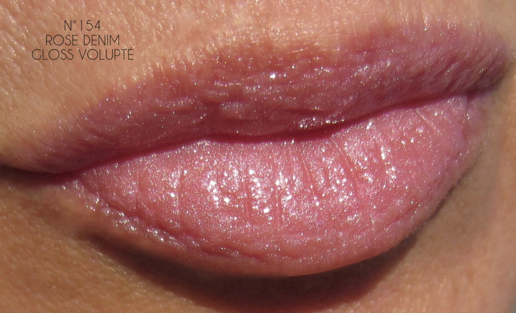 YSL Rose Denim Gloss Volupté swatch 2