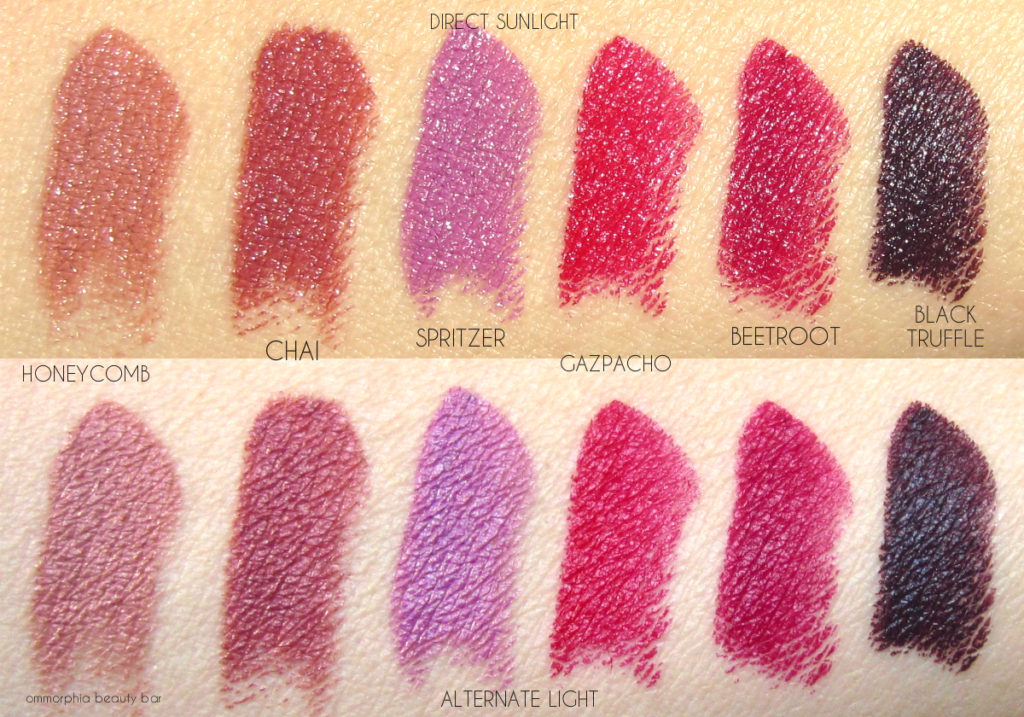Bite Beauty Amuse Bouche swatches 2