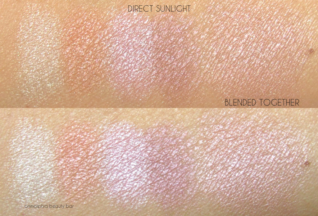 MAC Vibe Tribe Gleamtones Powder swatches