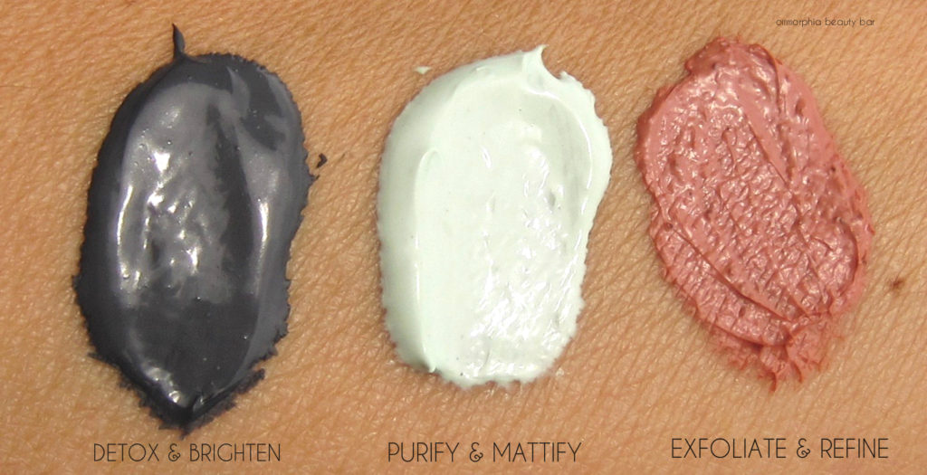 L'Oreal Pure-Clay Mask swatches