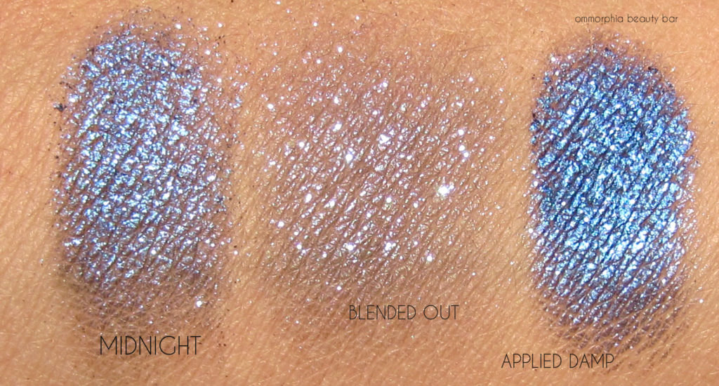 MAC Star Trek Midnight Pressed Pigment swatches
