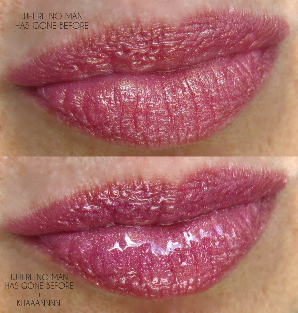 MAC Star Trek Where No Man Has Gone Before & Khaaannnn! swatches