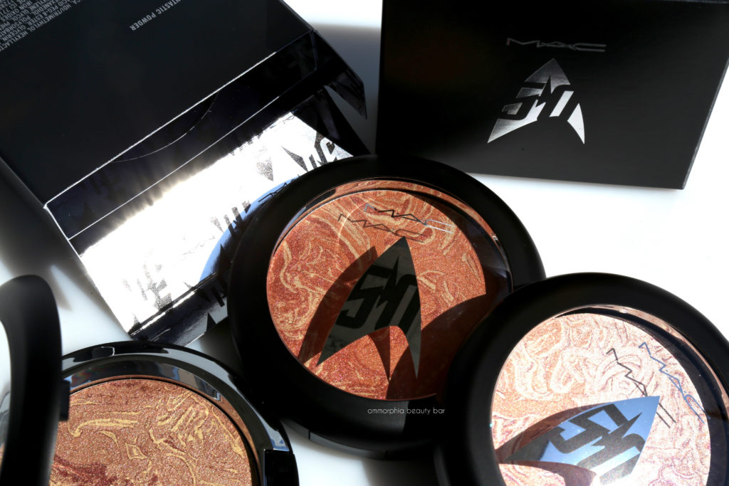 MAC Star Trek face powders packaging