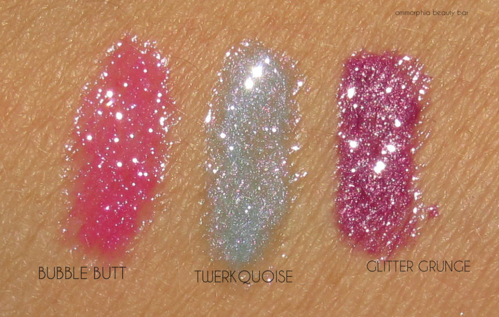 MAC Trolls Lipglass swatches