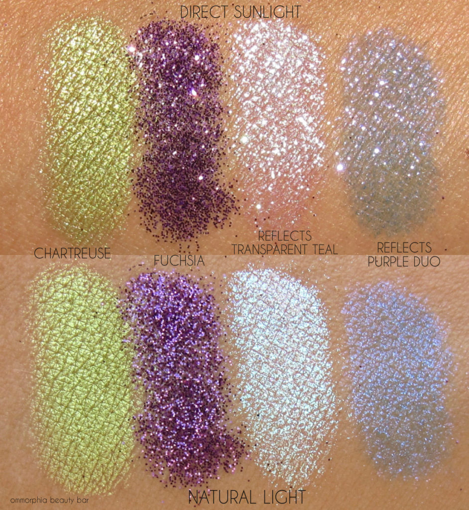 MAC Trolls Pitgments swatches