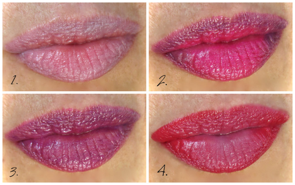 Dior Rouge Dior combination swatches